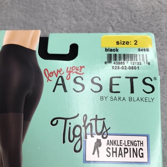 Assets By Sara Blakely 2 Pair of Shaping Tights in Black Size 2  New - Picture 2 of 10